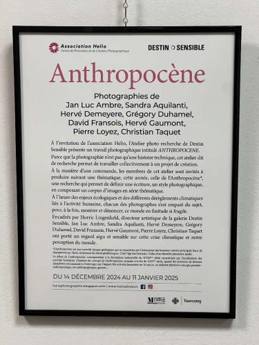 Exposition Anthropocène - Galerie Nadar, Tourcoing 